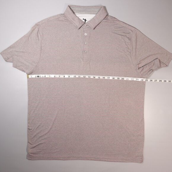 Anderson Ord Men’s XL Performance Golf Polo Shirt Gray Stripe Short Sleeve - Picture 6 of 8